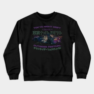 Tokyo Night Drift 2001 Outsider Festival (Purple) Crewneck Sweatshirt